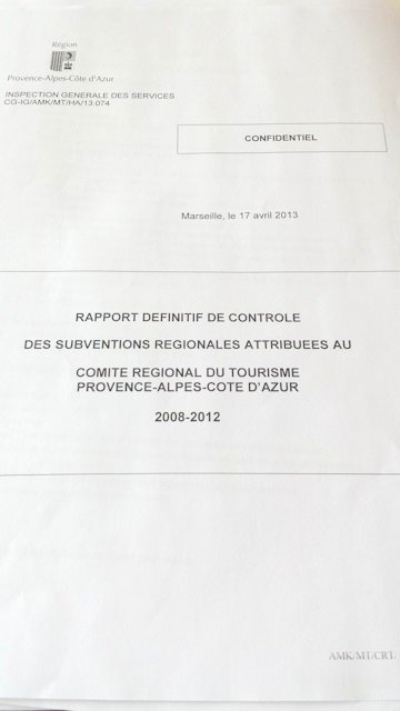 Rapport IGS CRT Paca 2008-2012