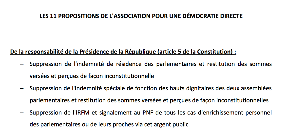 Extrait de la lettre d’Hervé Lebreton au président de la République, notamment sur l’IRFM.