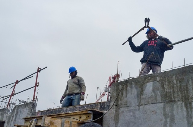 Chantier dans la région lyonnaise, janvier 2016 © Tim Douet