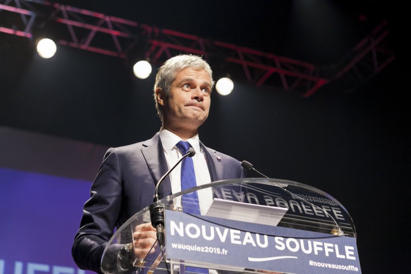 Laurent Wauquiez en meeting lors de la campagne des régionales, le 9 décembre 2015 © Elise Anne