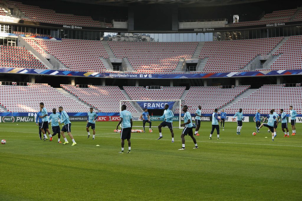 L'équipe de France à Nice