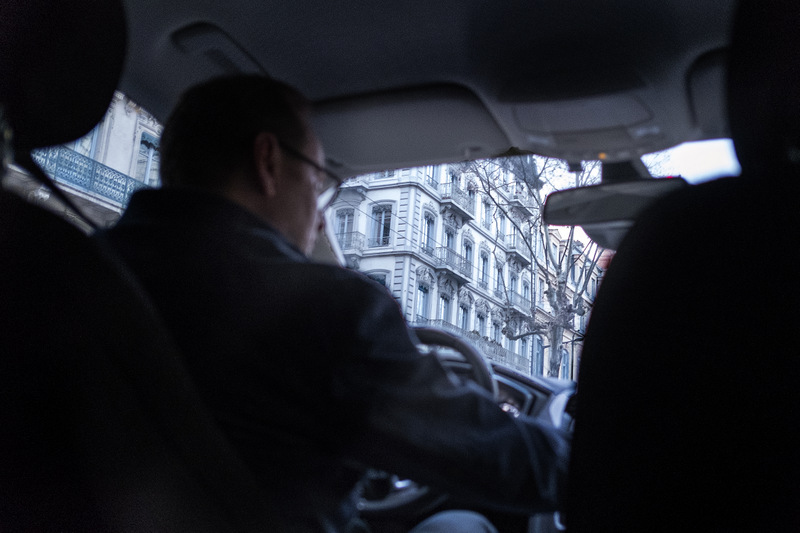 Course Uber dans le centre de Lyon © Tim Douet