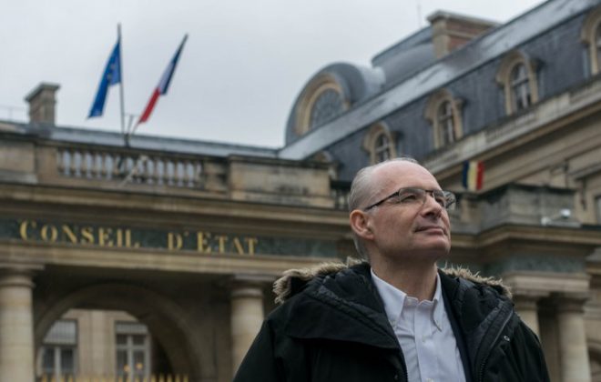Vincent Jauvert devant le Conseil d'Etat© DR